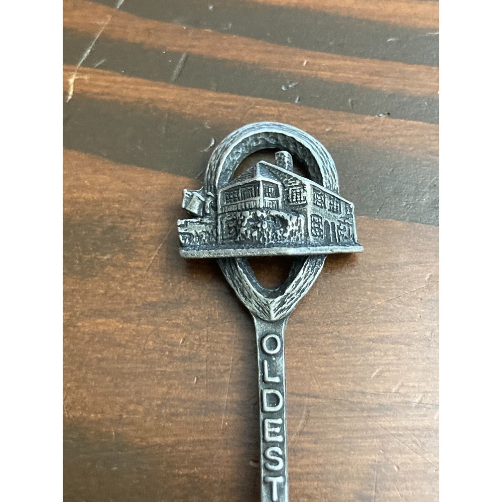 St. Augustine Florida Oldest House Collector Spoon Gish Pewter Colonial Home - Picture 3 of 7